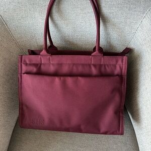 BEIS Book Tote in Burgundy